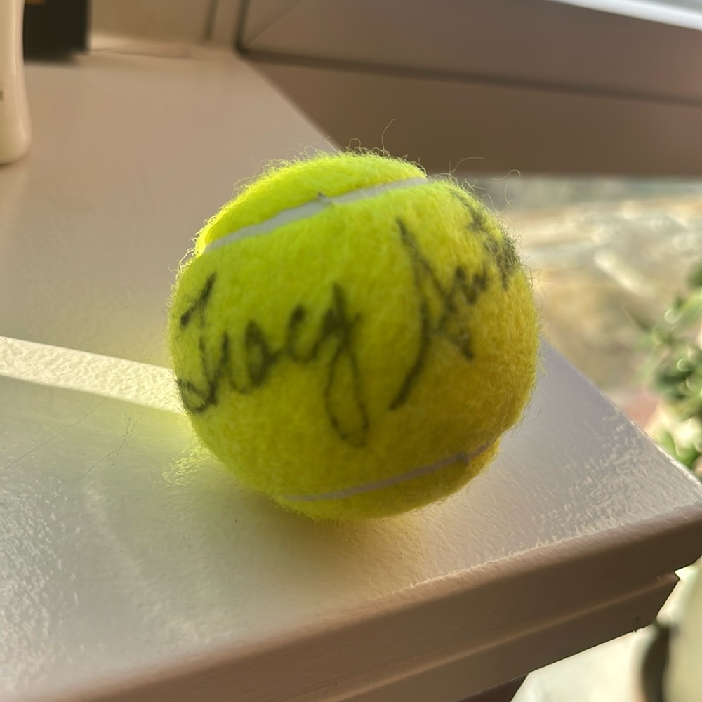 Tracy Austin Autographed US Open 3 Wilson Tennis Ball